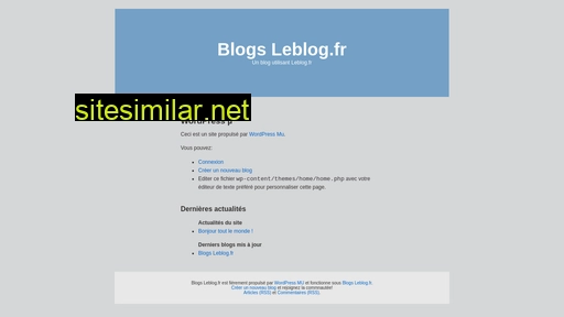 leblog.fr alternative sites