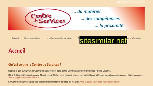 Lecentredeservices similar sites