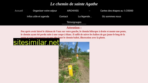 lechemindesainteagathe.fr alternative sites