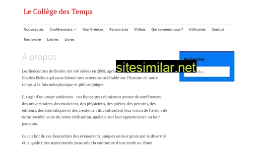 lecollegedestemps.fr alternative sites