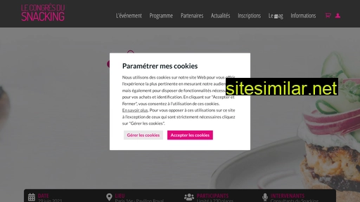 lecongresdusnacking.fr alternative sites