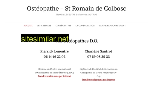lehavreosteopathe.fr alternative sites