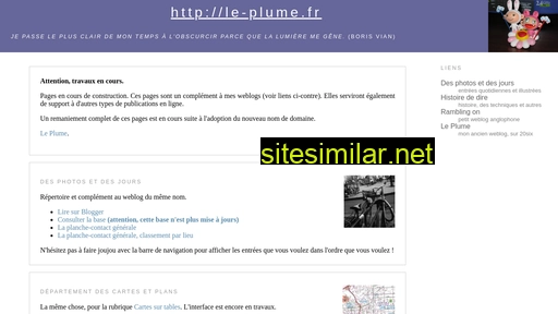 le.plume.free.fr alternative sites