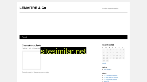 lemaitreandco.fr alternative sites