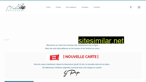 lembrunrestaurant.fr alternative sites