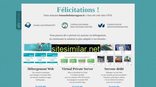 lemondededartagnan.fr alternative sites