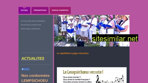 lempsichoeur.fr alternative sites
