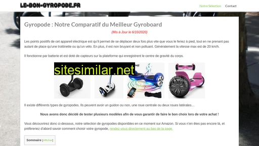 le-bon-gyropode.fr alternative sites