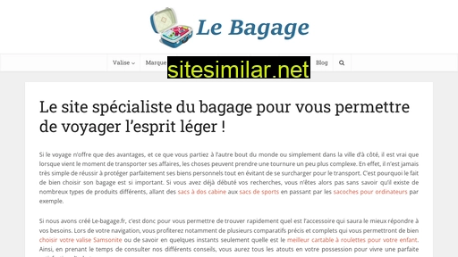 le-bagage.fr alternative sites