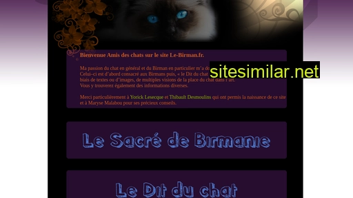 le-birman.fr alternative sites