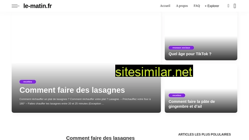 le-matin.fr alternative sites