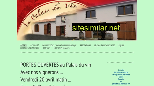 lepalaisduvin.fr alternative sites