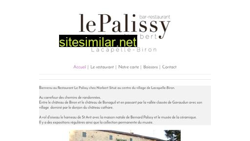 lepalissycheznorbert.fr alternative sites