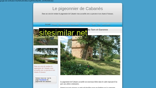 lepigeonnierdecabanes.fr alternative sites