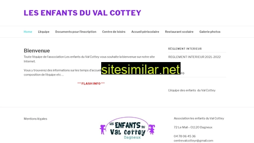 lesenfantsduvalcottey.fr alternative sites
