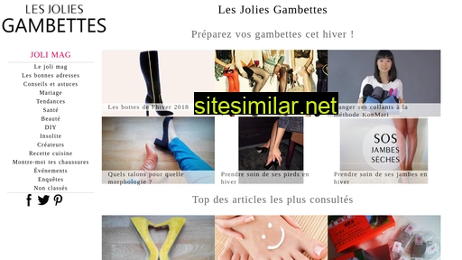 lesjoliesgambettes.fr alternative sites