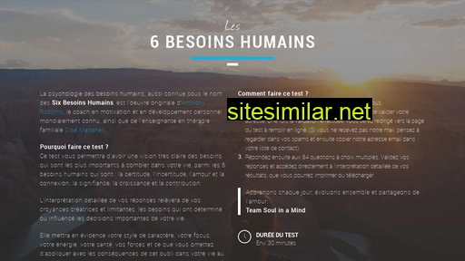 les-6-besoins-humain.fr alternative sites