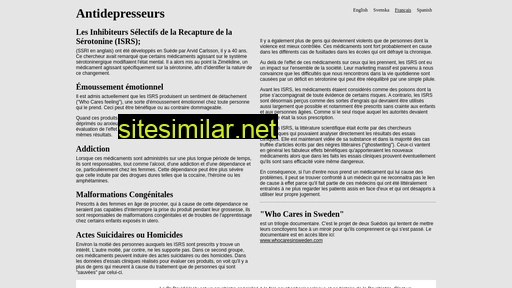 lesantidepresseurs.fr alternative sites