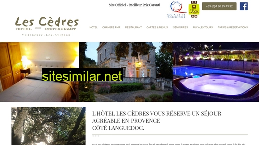 lescedres-hotel.fr alternative sites