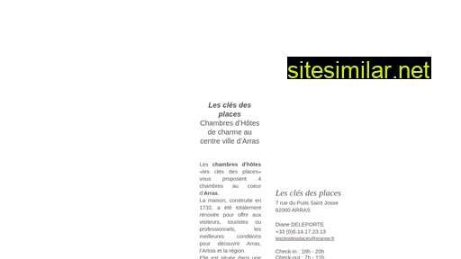 lesclesdesplaces.fr alternative sites
