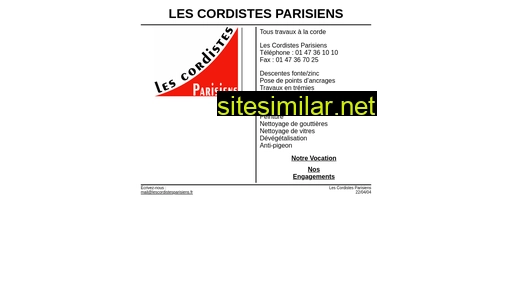 lescordistesparisiens.fr alternative sites