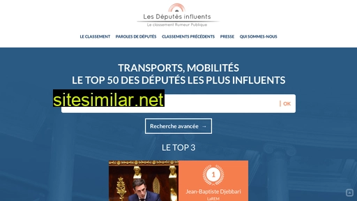 lesdeputesinfluents.fr alternative sites