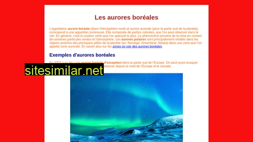 les-aurores-boreales.fr alternative sites