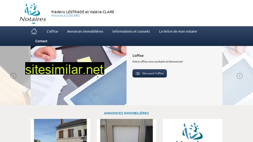 lestrade-clare-guiscard.notaires.fr alternative sites