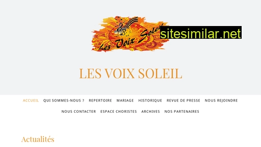 lesvoixsoleil.fr alternative sites