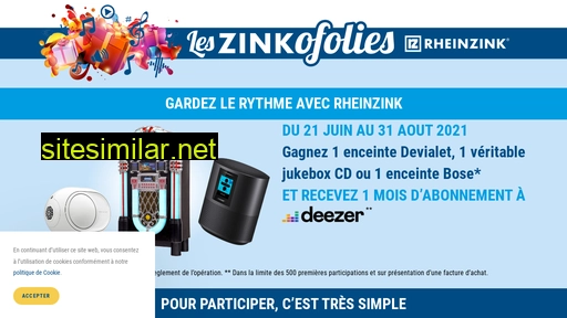 leszinkofolies-rheinzink.fr alternative sites