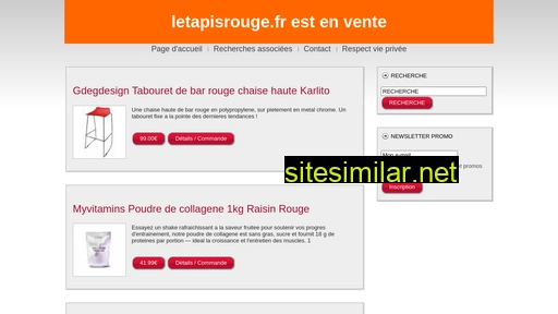 letapisrouge.fr alternative sites
