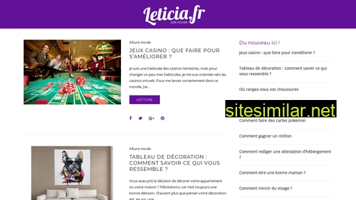 leticia.fr alternative sites