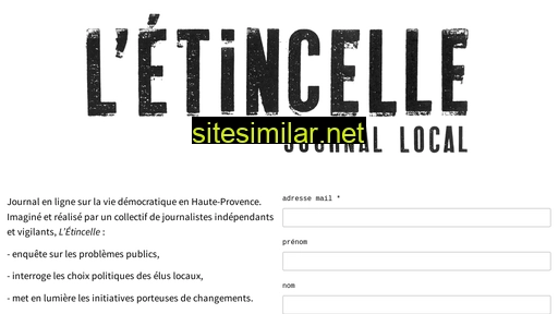 letincelle-journal.fr alternative sites