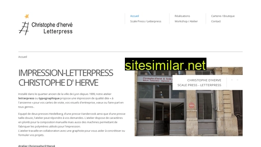 letterpress-dherve.fr alternative sites