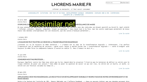lhorens-marie.fr alternative sites