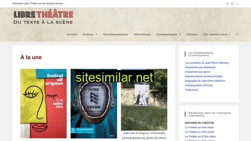 libretheatre.fr alternative sites