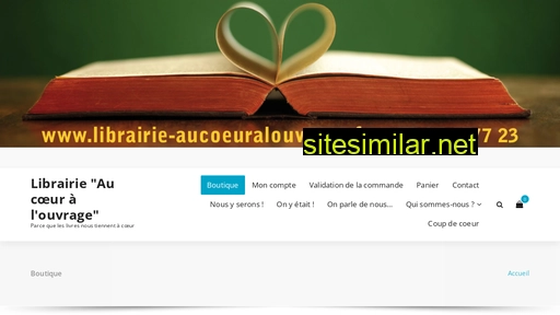 librairie-aucoeuralouvrage.fr alternative sites