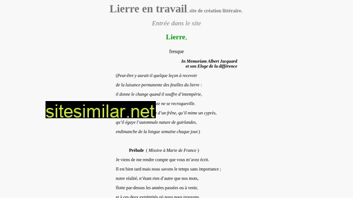 lierreentravail.fr alternative sites