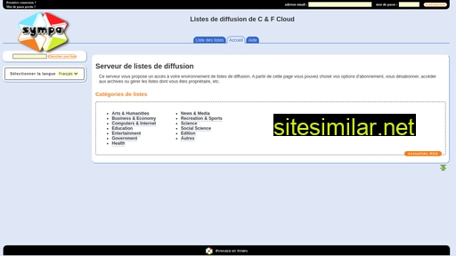 listes.cfcloud.fr alternative sites