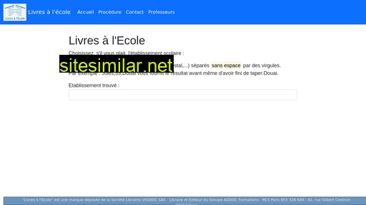 livresalecole.fr alternative sites