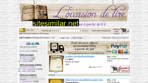 loccasiondelire.fr alternative sites