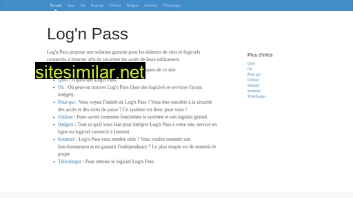 lognpass.fr alternative sites
