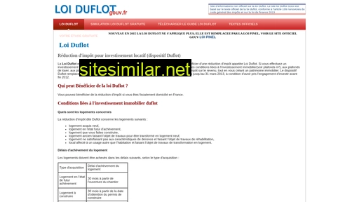 Loiduflot-gouv similar sites