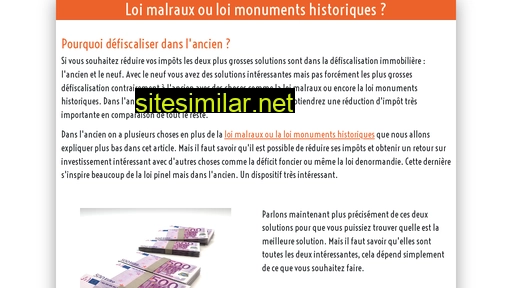 loi-malraux-ou-loi-monuments-historiques.fr alternative sites