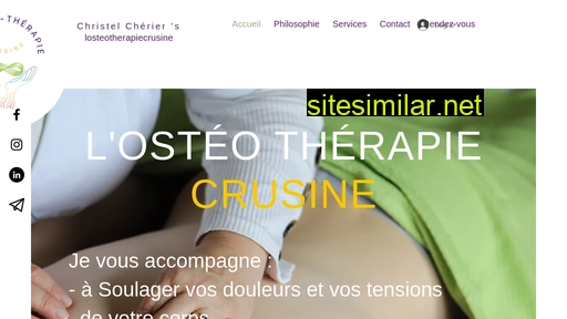 losteotherapiecrusine.fr alternative sites