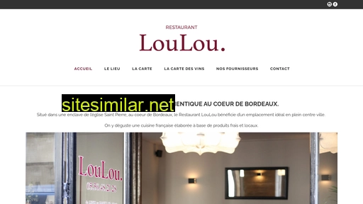 loulourestaurant.fr alternative sites