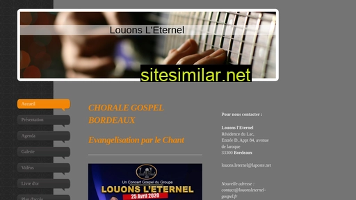 louonsleternel-gospel.fr alternative sites