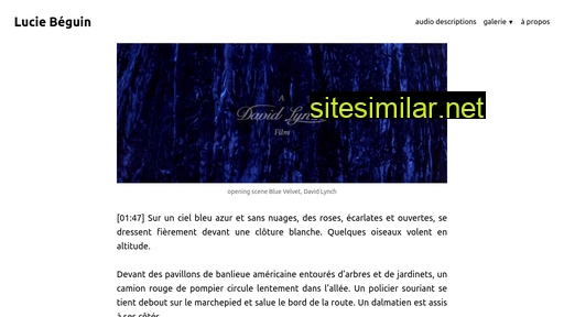 luciebeguin.fr alternative sites
