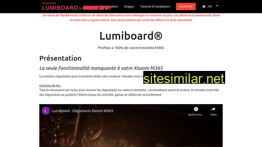 lumiboard.fr alternative sites