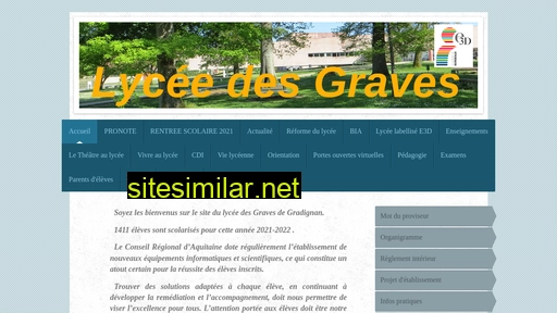 lyceedesgraves.fr alternative sites